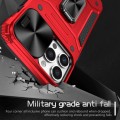 For iPhone 13 Pro Max Camshield Robot TPU Hybrid PC Phone Case(Red)