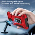 For iPhone 12 / 12 Pro Camshield Robot TPU Hybrid PC Phone Case(Red)