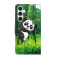 For Samsung Galaxy S23 FE 5G 3D Painting Pattern Flip Leather Phone Case(Bamboo Panda)