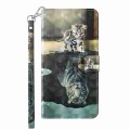 For Samsung Galaxy S24+ 5G 3D Painting Pattern Flip Leather Phone Case(Cat Tiger)