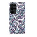 For Samsung Galaxy S24 Ultra 5G 3D Painting Pattern Flip Leather Phone Case(Swirl Pattern)