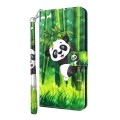 For Samsung Galaxy A35 5G 3D Painting Pattern Flip Leather Phone Case(Bamboo Panda)