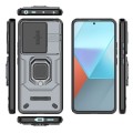 For Xiaomi Redmi Note 13 Pro 5G Sliding Camshield TPU + PC Shockproof Phone Case with Holder(Grey)