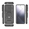 For Xiaomi 14 Pro 5G Sliding Camshield TPU + PC Shockproof Phone Case with Holder(Black)