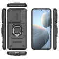 For Xiaomi Redmi K70 5G Sliding Camshield TPU + PC Shockproof Phone Case with Holder(Black)