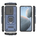 For Xiaomi Redmi K70E 5G Sliding Camshield TPU + PC Shockproof Phone Case with Holder(Blue)
