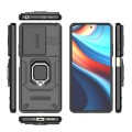For Xiaomi Redmi Note 13R Pro 5G Sliding Camshield TPU + PC Shockproof Phone Case with Holder(Black)