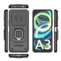 For Xiaomi Redmi A3 4G Global Sliding Camshield TPU + PC Shockproof Phone Case with Holder(Black)