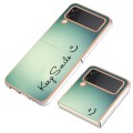 For Samsung Galaxy Z Flip3 5G Electroplating Marble Dual-side IMD Phone Case(Smile)