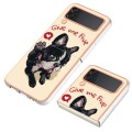 For Samsung Galaxy Z Flip3 5G Electroplating Marble Dual-side IMD Phone Case(Lucky Dog)