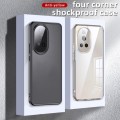 For Huawei nova 12 Pro Armor Clear TPU Hard PC Phone Case(Matte Black)
