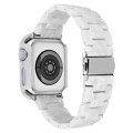 For Apple Watch Ultra 2 / Ultra 49mm Printed Resin PC Watch Band Case Kit(Pearl White)