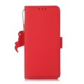 For Samsung Galaxy A15 Side-Magnetic TJ Genuine Leather RFID Phone Case(Red)