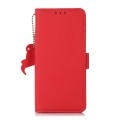 For Samsung Galaxy S24 Ultra Side-Magnetic TJ Genuine Leather RFID Phone Case(Red)