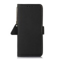 For Samsung Galaxy A05s Side-Magnetic TJ Genuine Leather RFID Phone Case(Black)