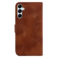 For Samsung Galaxy M14/SM-M146 7-shaped Embossed Leather Phone Case(Brown)
