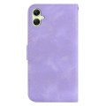 For Samsung Galaxy A05 7-shaped Embossed Leather Phone Case(Purple)