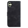 For Samsung Galaxy A05 7-shaped Embossed Leather Phone Case(Black)