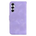 For Samsung Galaxy A05s 7-shaped Embossed Leather Phone Case(Purple)