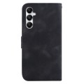 For Samsung Galaxy A05s 7-shaped Embossed Leather Phone Case(Black)