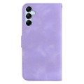For Samsung Galaxy A15 7-shaped Embossed Leather Phone Case(Purple)