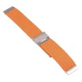 For Samsung Galaxy Watch 6 / 6 Classic Nylon Braided Metal Buckle Watch Band(Orange)