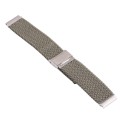 For Samsung Galaxy Watch 6 / 6 Classic Nylon Braided Metal Buckle Watch Band(Olive Green)