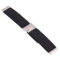 For Samsung Galaxy Watch 6 / 6 Classic Nylon Braided Metal Buckle Watch Band(Black)