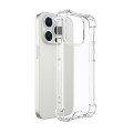 For iPhone 15 Pro Max Four-corner Airbag Anti-fall Phone Case(Transparent)