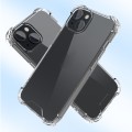 For iPhone 15 Plus Four-corner Airbag Anti-fall Phone Case(Transparent)