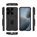 For Xiaomi Redmi K70E 5G Camshield Robot TPU Hybrid PC Phone Case(Black)