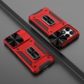For Xiaomi Redmi K70E 5G Camshield Robot TPU Hybrid PC Phone Case(Red)