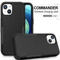 For iPhone 15 Commuter Shockproof TPU + PC Phone Case(Black)