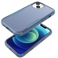 For iPhone 15 Plus Commuter Shockproof TPU + PC Phone Case(Royal Blue+Grey Green)