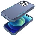 For iPhone 15 Pro Commuter Shockproof TPU + PC Phone Case(Royal Blue+Grey Green)
