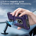 For Samsung Galaxy S23+ 5G Camshield Robot TPU Hybrid PC Phone Case(Purple)