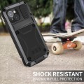 For iPhone 15 R-JUST Shockproof Life Waterproof Dust-proof Metal + Silicone Phone Case with Holder(B