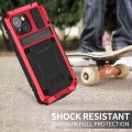 For iPhone 15 R-JUST Shockproof Life Waterproof Dust-proof Metal + Silicone Phone Case with Holder(R
