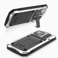 For iPhone 15 R-JUST Shockproof Life Waterproof Dust-proof Metal + Silicone Phone Case with Holder(S