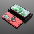 For OPPO Reno11 5G Global PC + TPU Shockproof Protective Phone Case with Magnetic Ring Holder(Red)