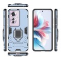 For OPPO Reno11 F 5G PC + TPU Shockproof Protective Phone Case with Magnetic Ring Holder(Navy Blue)