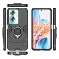 For OPPO A79 5G PC + TPU Shockproof Protective Phone Case with Magnetic Ring Holder(Black)