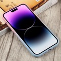 For iPhone 15 Pro Liquid TPU Silicone Gradient MagSafe Phone Case(Pink Blue)