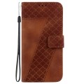 For Xiaomi 13T / 13T Pro / Redmi K60 Ultra 7-shaped Embossed Leather Phone Case(Brown)