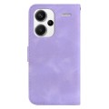 For Xiaomi Redmi Note 13 Pro+ 5G 7-shaped Embossed Leather Phone Case(Purple)