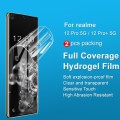 For Realme 12 Pro 5G/12 Pro+ 5G 2pcs imak Curved Full Screen Hydrogel Film Protector