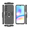 For Samsung Galaxy A05s 4G PC + TPU Shockproof Protective Phone Case with Magnetic Ring Holder(Black