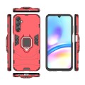 For Samsung Galaxy A05s 4G PC + TPU Shockproof Protective Phone Case with Magnetic Ring Holder(Red)