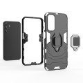 For Samsung Galaxy A15 PC + TPU Shockproof Protective Phone Case with Magnetic Ring Holder(Black)