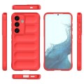 For Samsung Galaxy S24 5G Magic Shield TPU + Flannel Phone Case(Red)